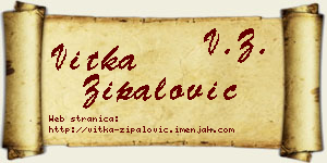 Vitka Zipalović vizit kartica